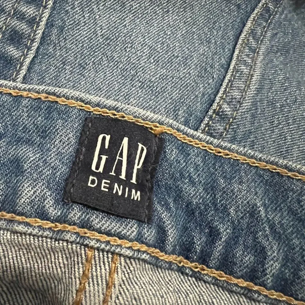 GAP Cheeky Straight Cut Off Denim Shorts Button Fly Womens 16